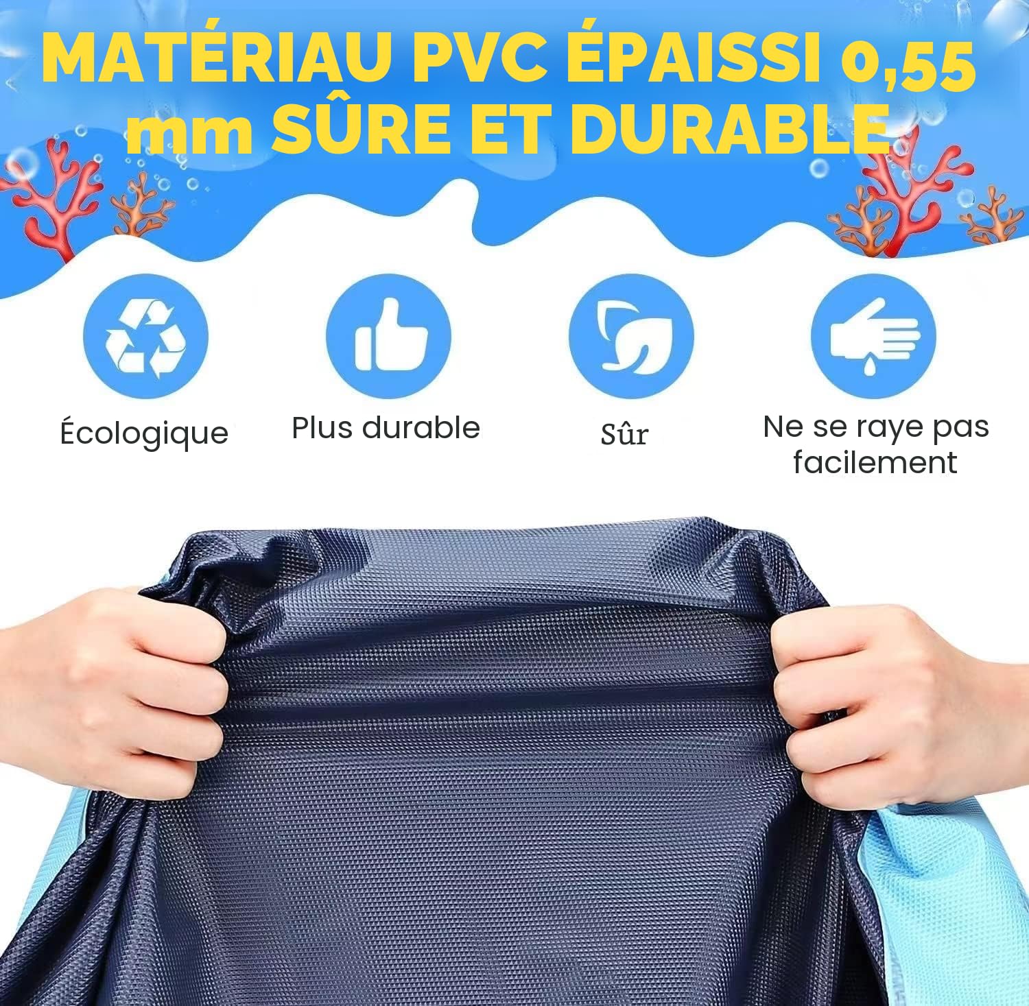 LATERN Tapis de Jet d'eau pour Enfants et Chiens, 170CM Tapis de Jeu Splash Épaissi Coussin D'arrosage Antidérapant Jouets Aquatiques Gonflables pour Enfant Compagnie Été Jardin Extérieur Jouer