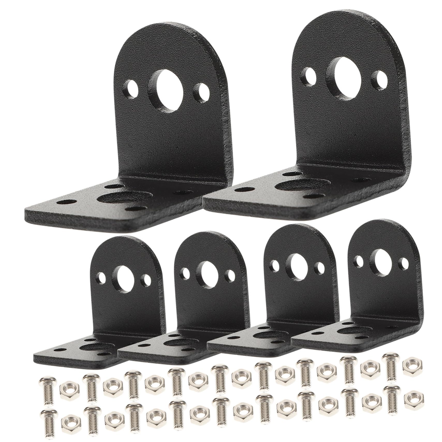 SEWACC Motor Bracket for 25mm Dc Gear Motor Replacement Mounting Holder High Strength Metal Easy Install with Precision Holes