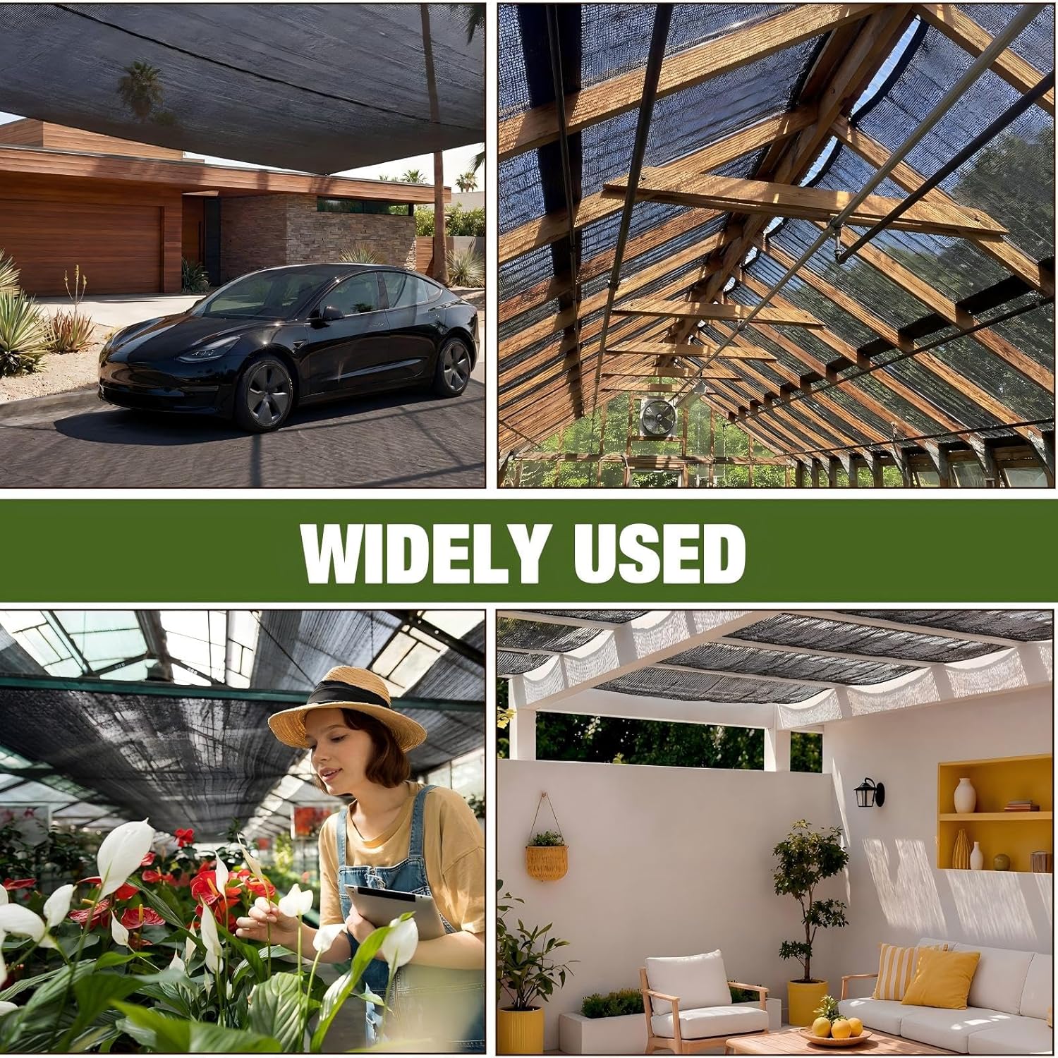 40% 6ft x 400ft Bulk Eyelets Shade Cloth Roll Sunblock Shade UV Resistant Net Windscreen Cover Fabric Roll for Garden Greenhouse Flower Plant Patio Kennel Canopy(Black)