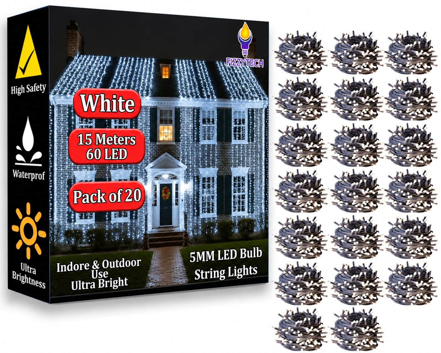 Blossom Fairy Lights - Warm White Flower String Lights -17 Blossom Fairy Lights - Warm White Flower String Lights -17