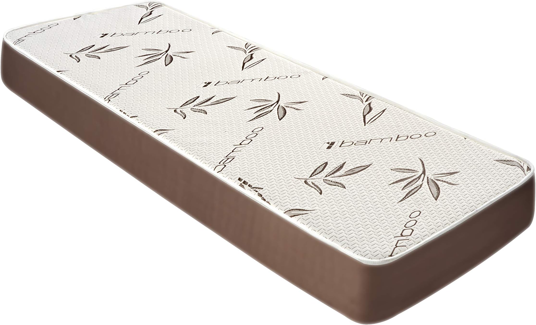 Customize Bed 8 Inch Gel Memory Foam Mattress w/Rayon Derived from Bamboo Cover, Cot Size, Size 36" x 74" for Student RV, Cot, Folding, Guest & Day Bed - CertiPUR-US Certified, Mattress Made in USA