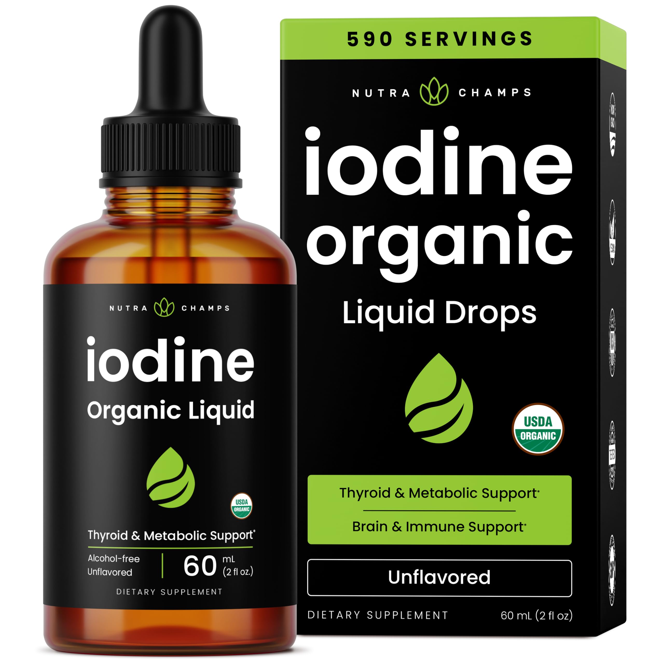 Amazon.com: Organic Iodine Liquid Drops - 250 mcg Iodine