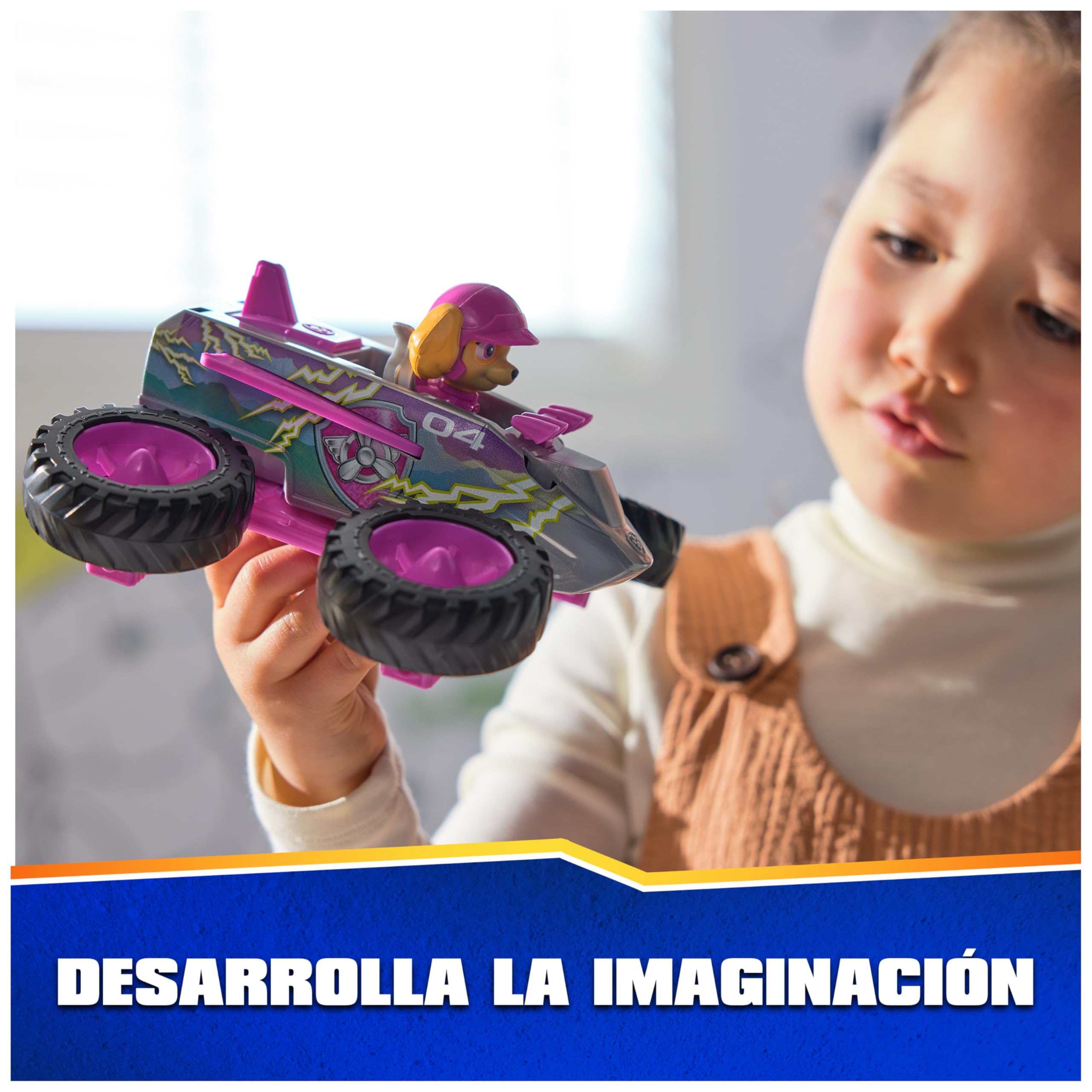 Paw Patrol Patrulla Canina - Pack Figura Skye Rescue Wheels y Vehículo Transformable Jet - Patrulla Canina Juguetes - Juguetes Niños 3 años + - Regalo Niño 3 años — view 4