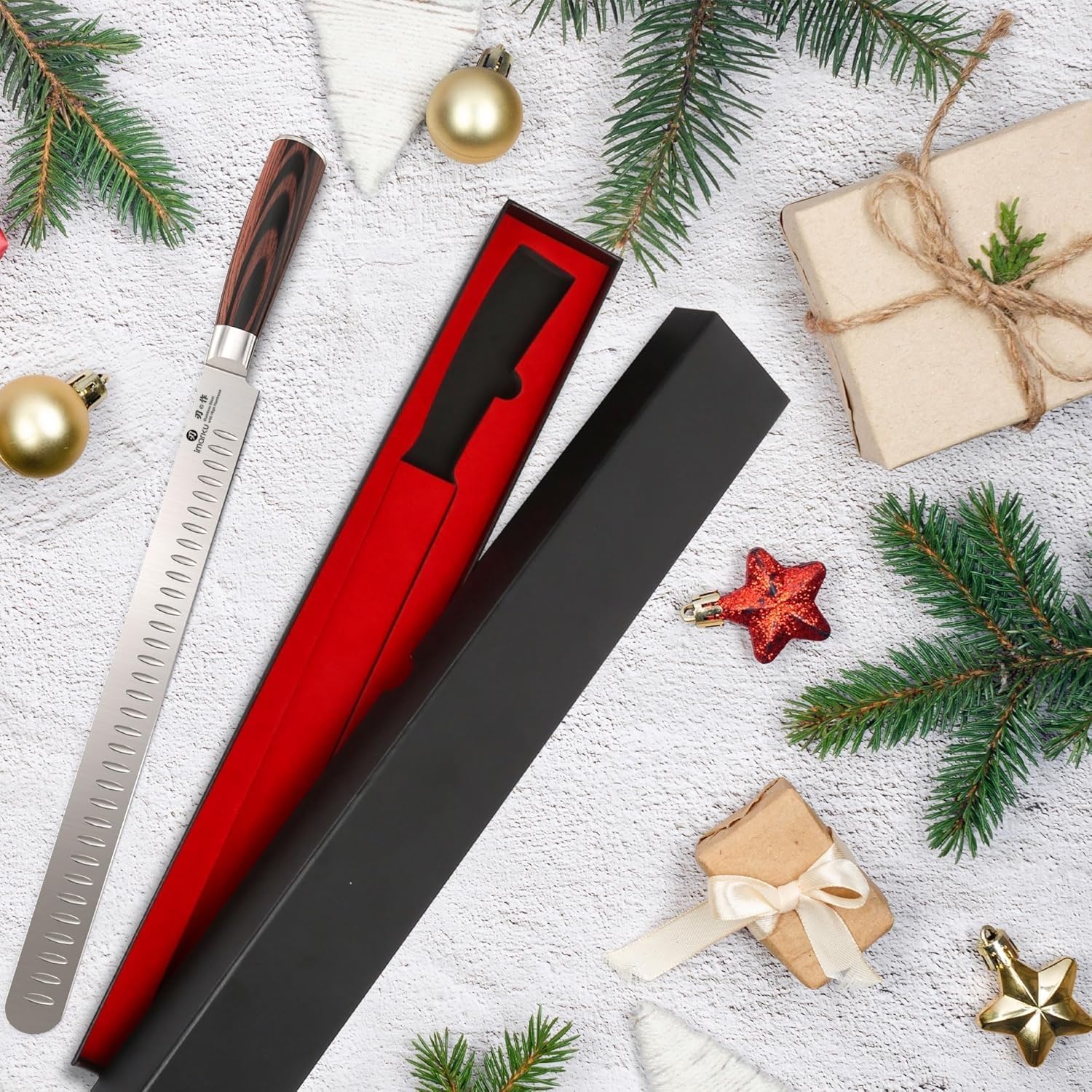 imarku Brisket Knife - 12 Inch, Japanese High Carbon Stainless Steel — Amazon image 2