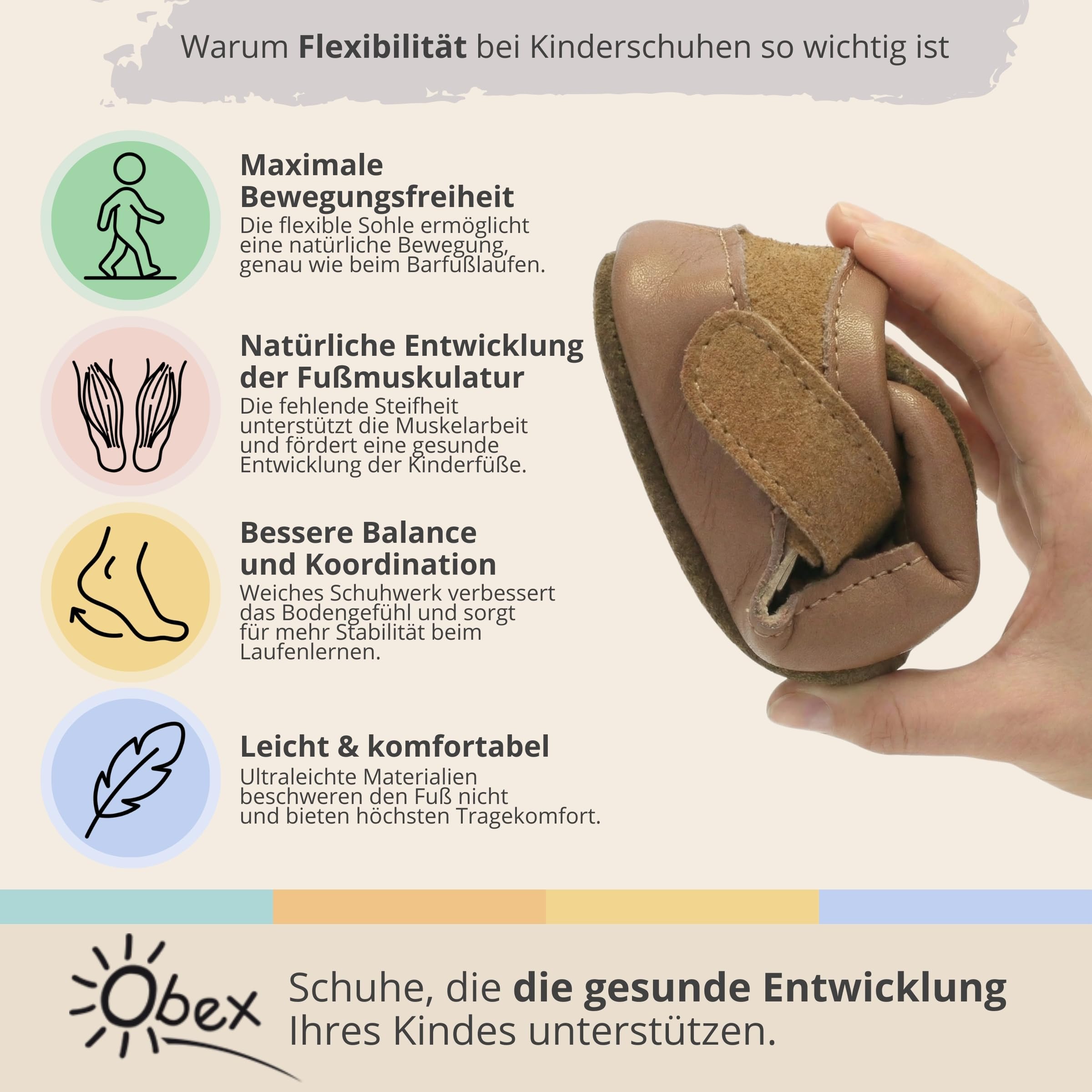 Obex barefoot kapcie dzieciece elastyczna podeszwa idealne do domu i przedszkola