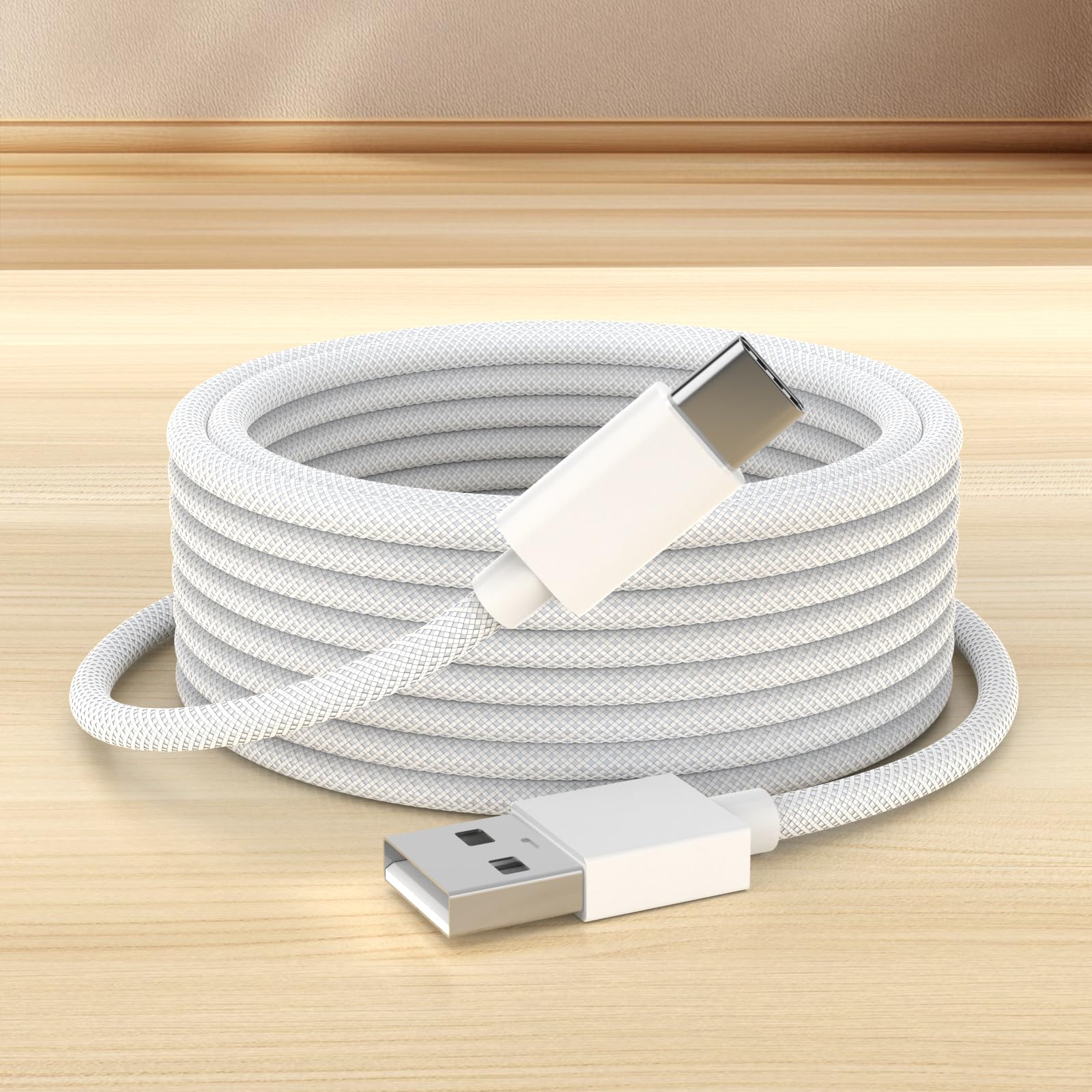 2 Pack Nylon Braided USB-C Fast Charging Cable Car CarPlay Cable for iPhone 17 16 15 3 3FT