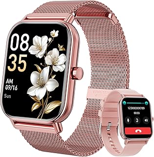 Smart Watch for Women Men, Fitness Tracker Watch for Android Phones iPhone Compatible, 1.85" Smart Watches for Women Men w...