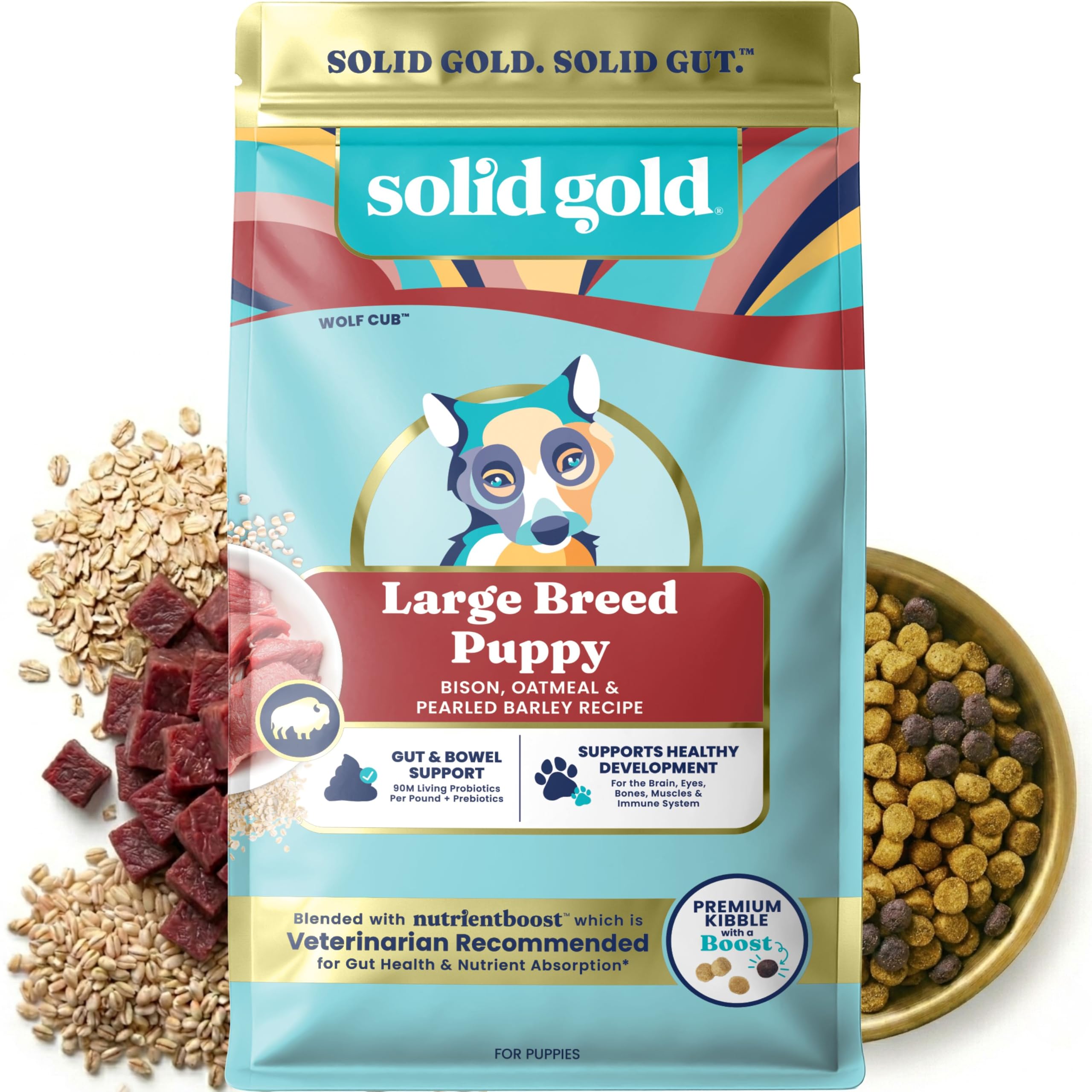Solid Gold Lg Breed Bison