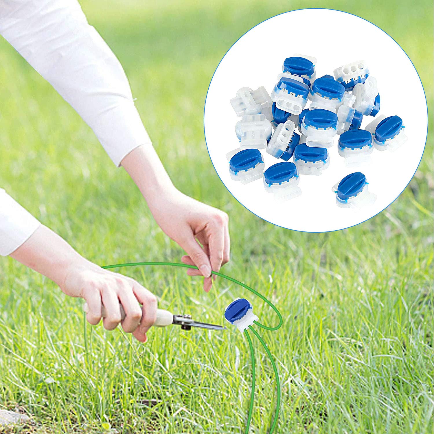 Buy UniFine 25 Pack Cable Connector Electrical Wire Connectors Resin Filled 2214AWG Waterproof