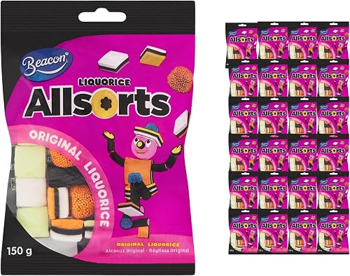 All Sorts Liquorice Twists 150g - Fruit Flavoured Soft and Chewy Classic Candy With Assorted Flavours; Fun Twist Shape - (Case Pack 24)