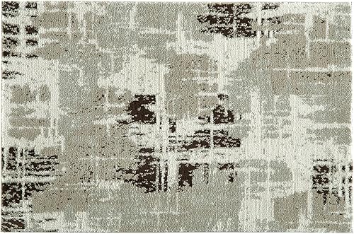 Miniatura 7 de Zacoo Alfombras de área de 9 x 12 pies para decoración de sala de estar y dormitorio, alfombra moderna de pelo bajo, alfombra abstracta suave