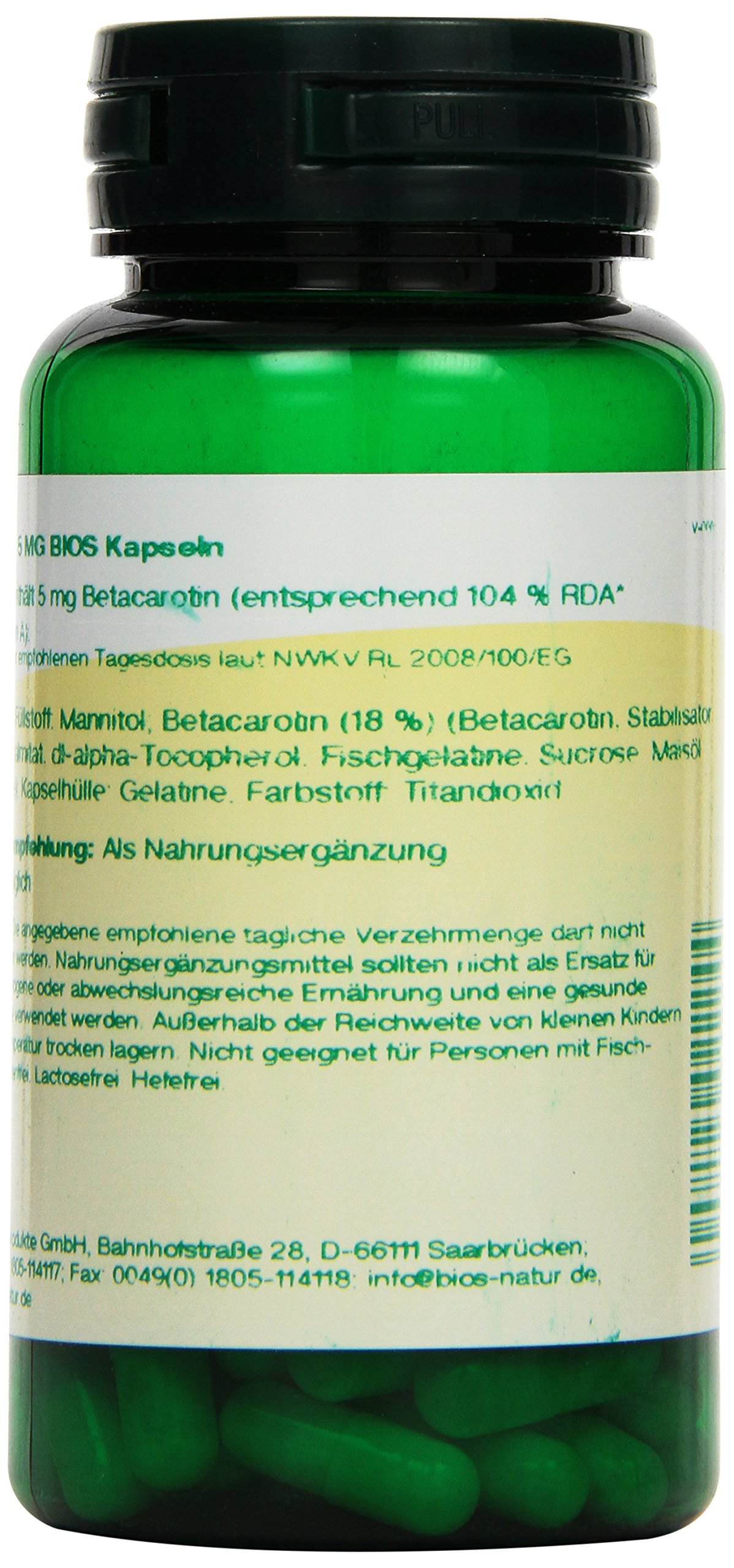 Bios Carotin 5 mg, 100 Kapseln, 1er Pack (1 x 27 g)