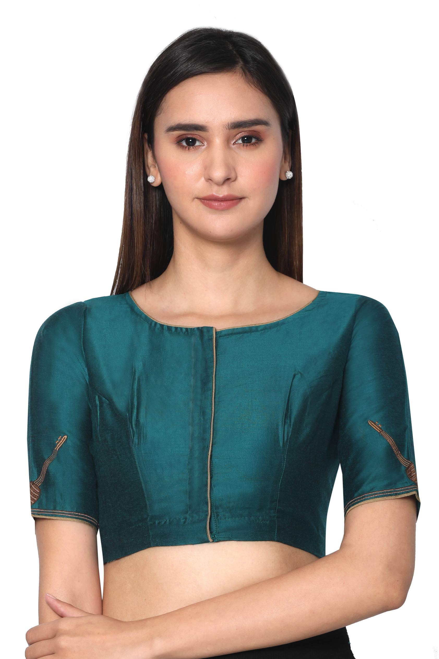 rene Women's Silk Half Sleeve Blouse-picture-30