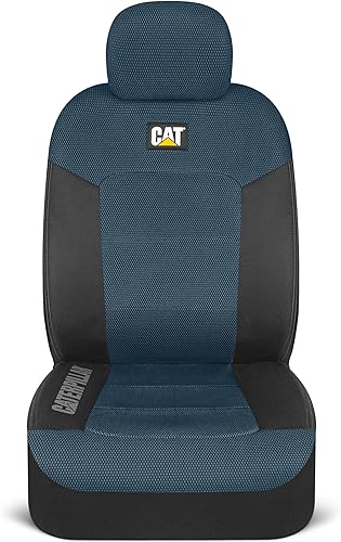 Miniatura 88 de CAT Flexfit Funda de asiento trasero negra para automóvil, SUV y camión - Material de lona duradero Fundas de asiento trasero de coche 60/40 Negro