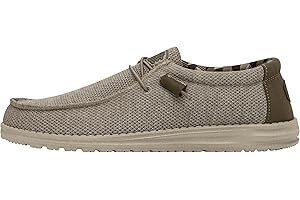 Hey Dude Men's Wally Sox | Lace Up Loafers for Men | Size 13