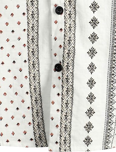 Vista 5 de VATPAVE - Camisas tropicales de verano para hombre, manga corta y botones, estilo hawaiano