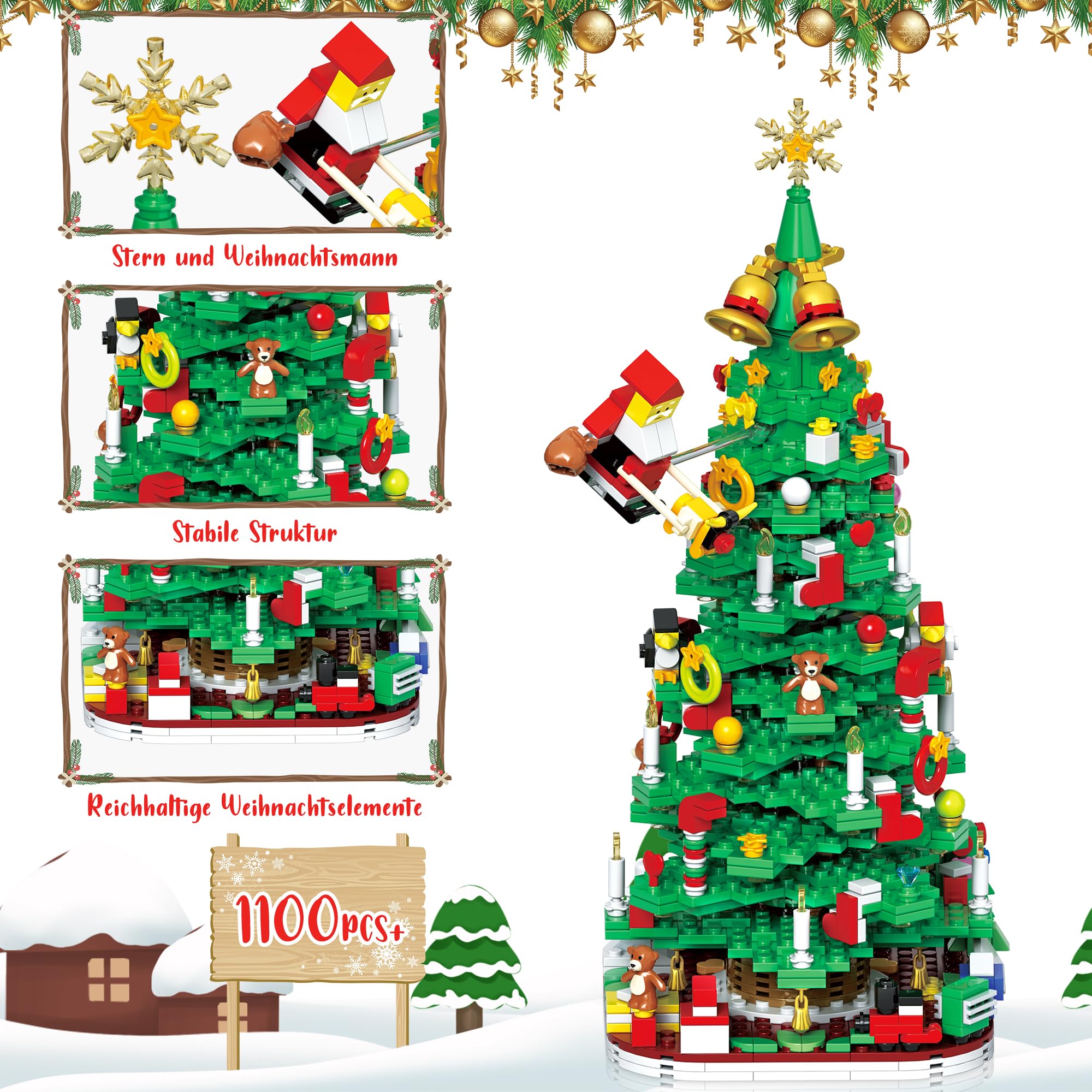 Joozmui Calendario dell'Avvento 2025 bambini, albero di Natale giocattolo da 3 4 5 6 7 8 9 10 anni ragazzo regalo per bambini regalo ragazza 3-12 anni calendario di Natale