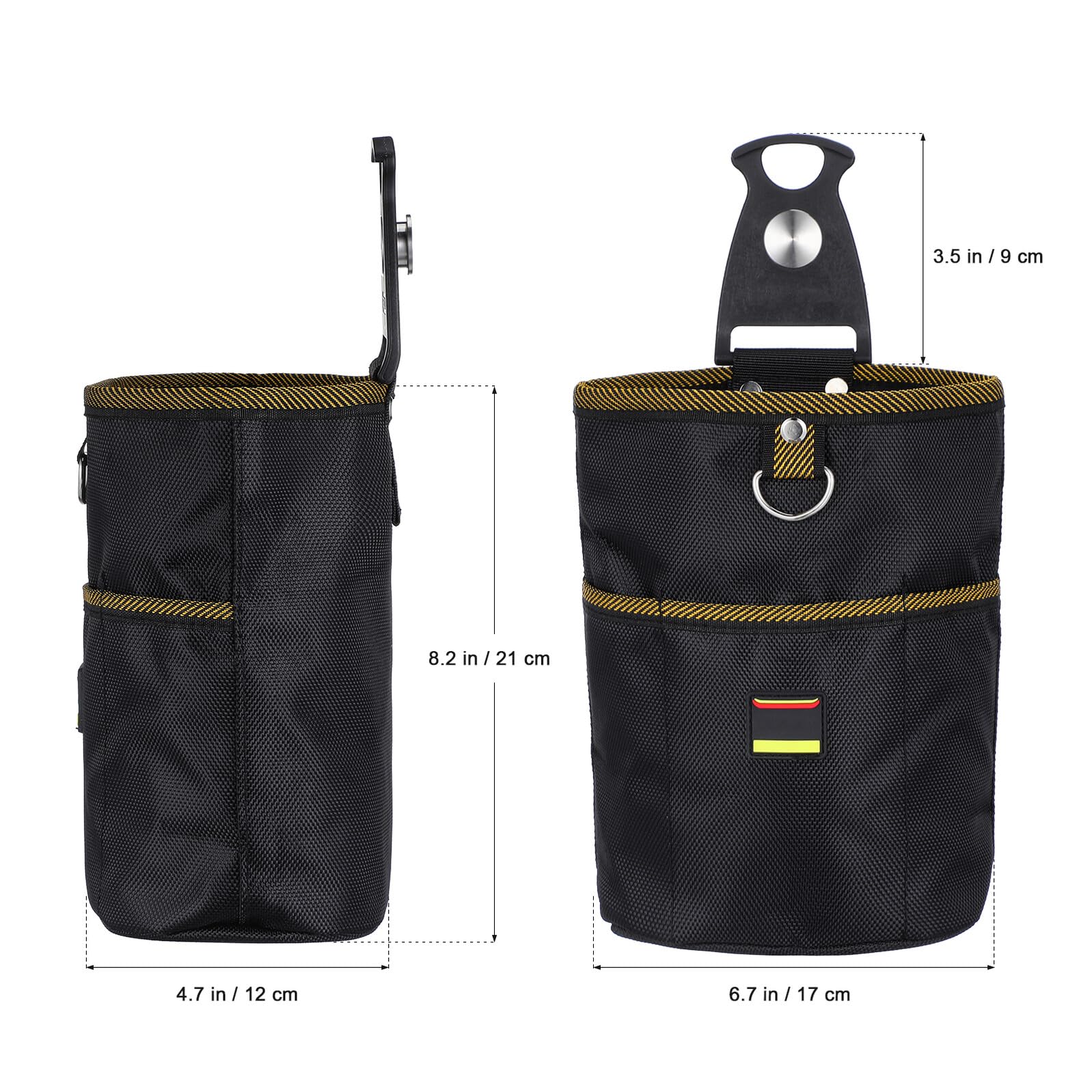 TEHAUX Bolsa de Herramientas para Cinturón de Tela Oxford Resistente al Desgaste, Organizador Multifunción con Múltiples Bolsillos, Compacto y Portátil para Proyectos de Bricolaje