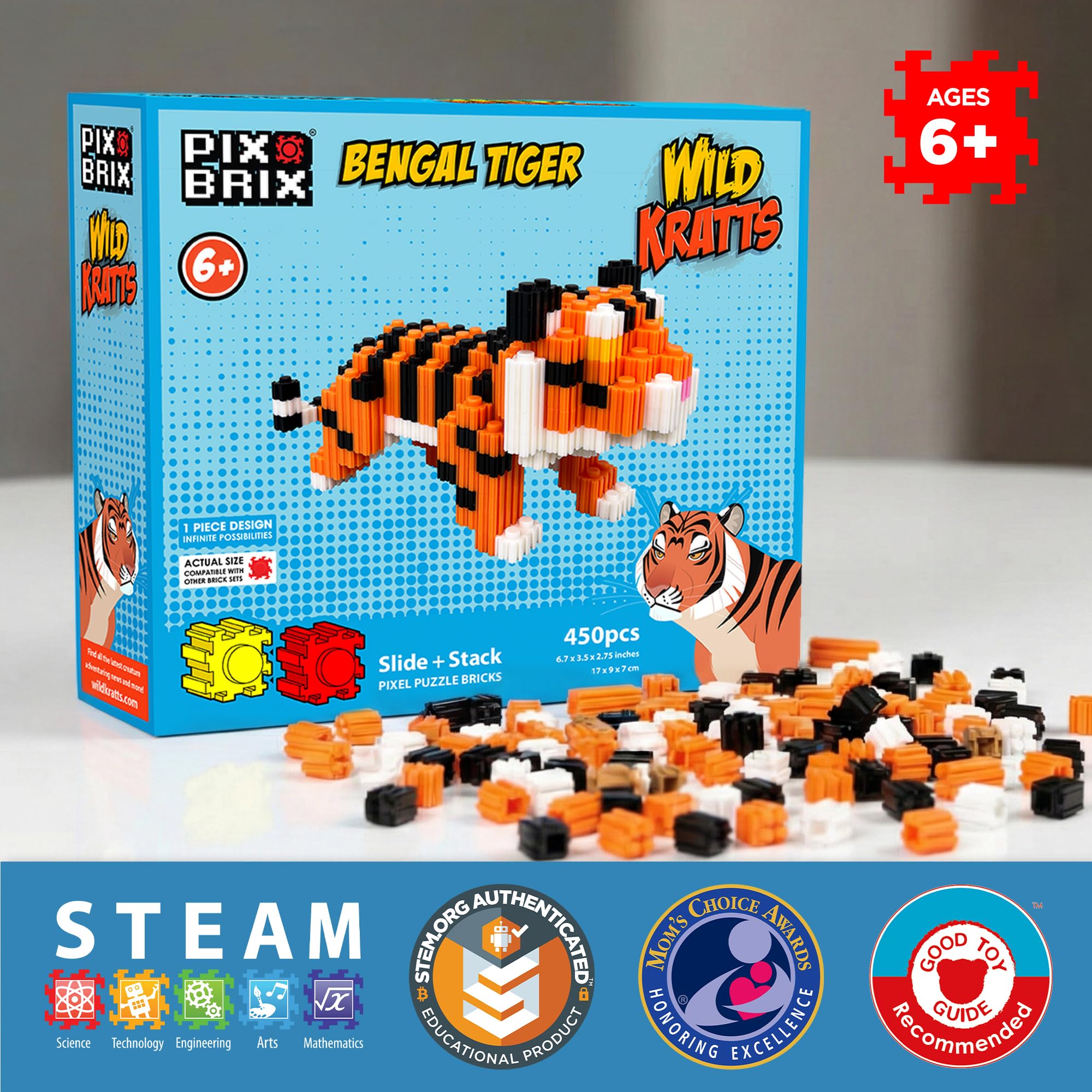 Amazon.com: Pix Brix - Pixel Art Kit - Bengal Tiger, 450 Pieces Amazon.com: Pix Brix - Pixel Art Kit - Bengal Tiger, 450 Pieces