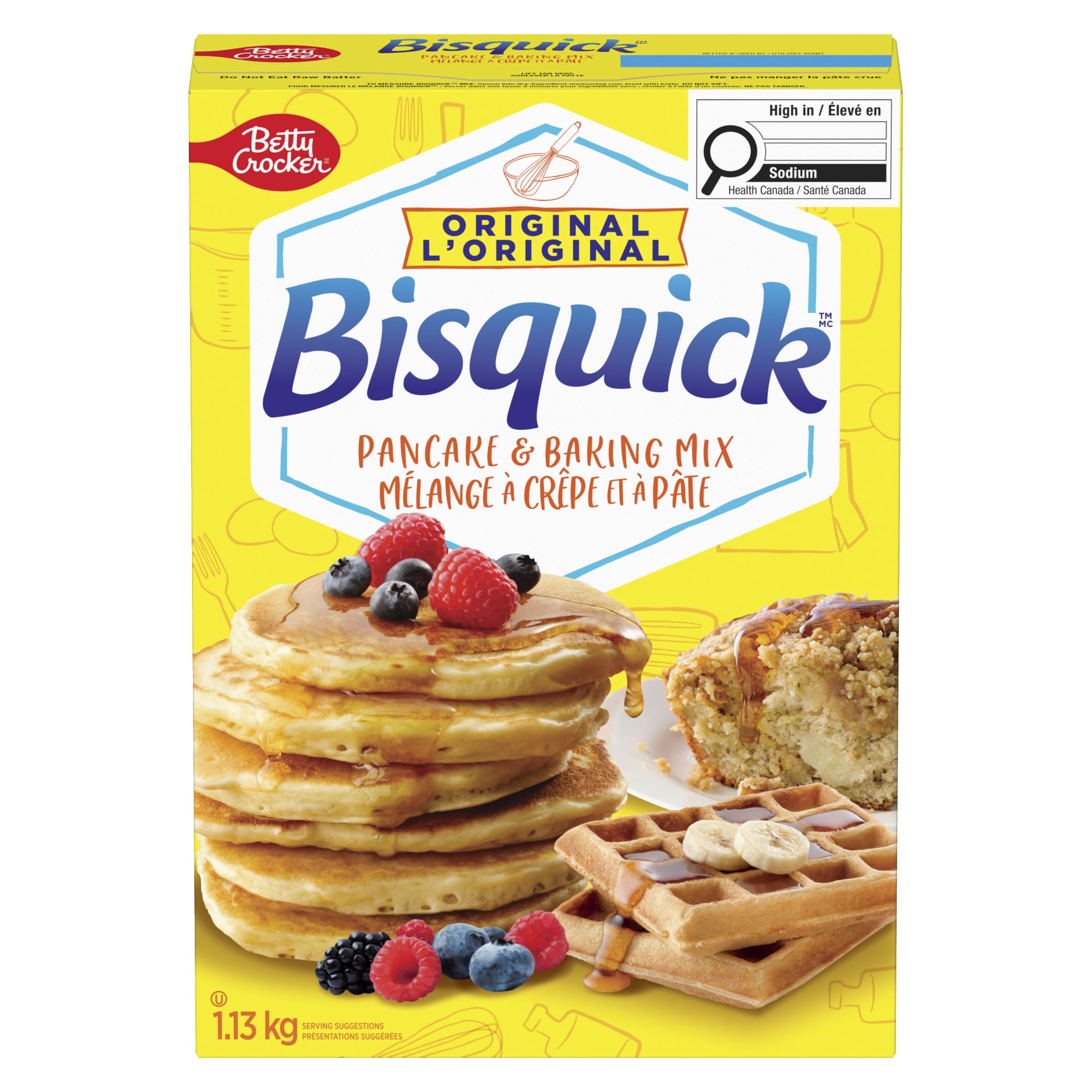 BETTY CROCKER Bisquick Original Mezcla para panqueques y waffles 1,13 kg