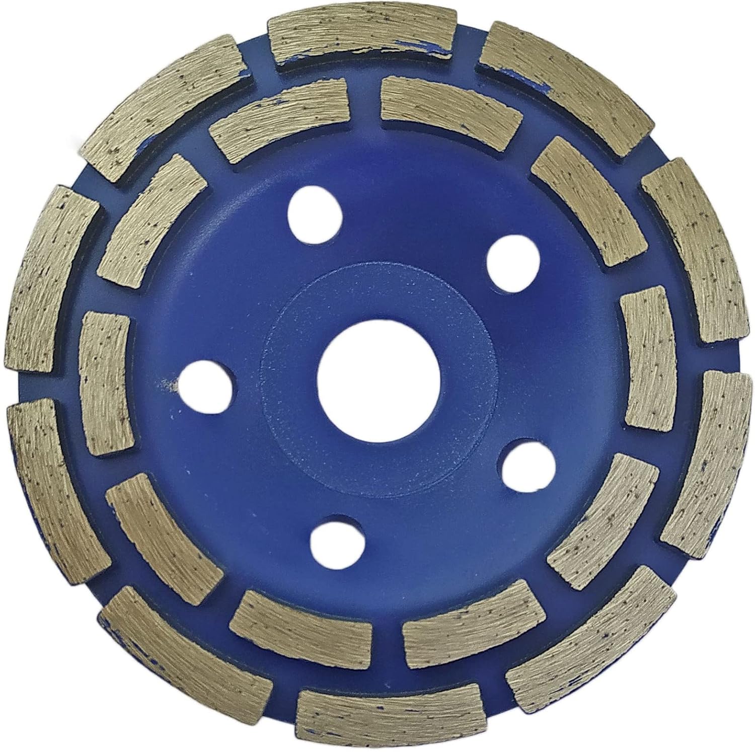 DUMDAAR Diamond Segment Grinding Cup Wheel, Double Row Grinder Disc for Concrete, 125 mm, 5 Inch