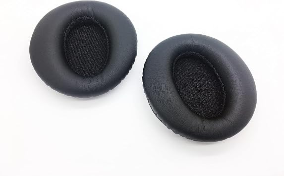 COWIN E7 Ear Pads by AvimaBasics | Premium Replacement Earpads Spare Foam Cushions Cover Repair Parts Earmuff for COWIN E7 / E7 Pro Active Noise Cancelling Headphones - Clear Sound 1 Pair Black