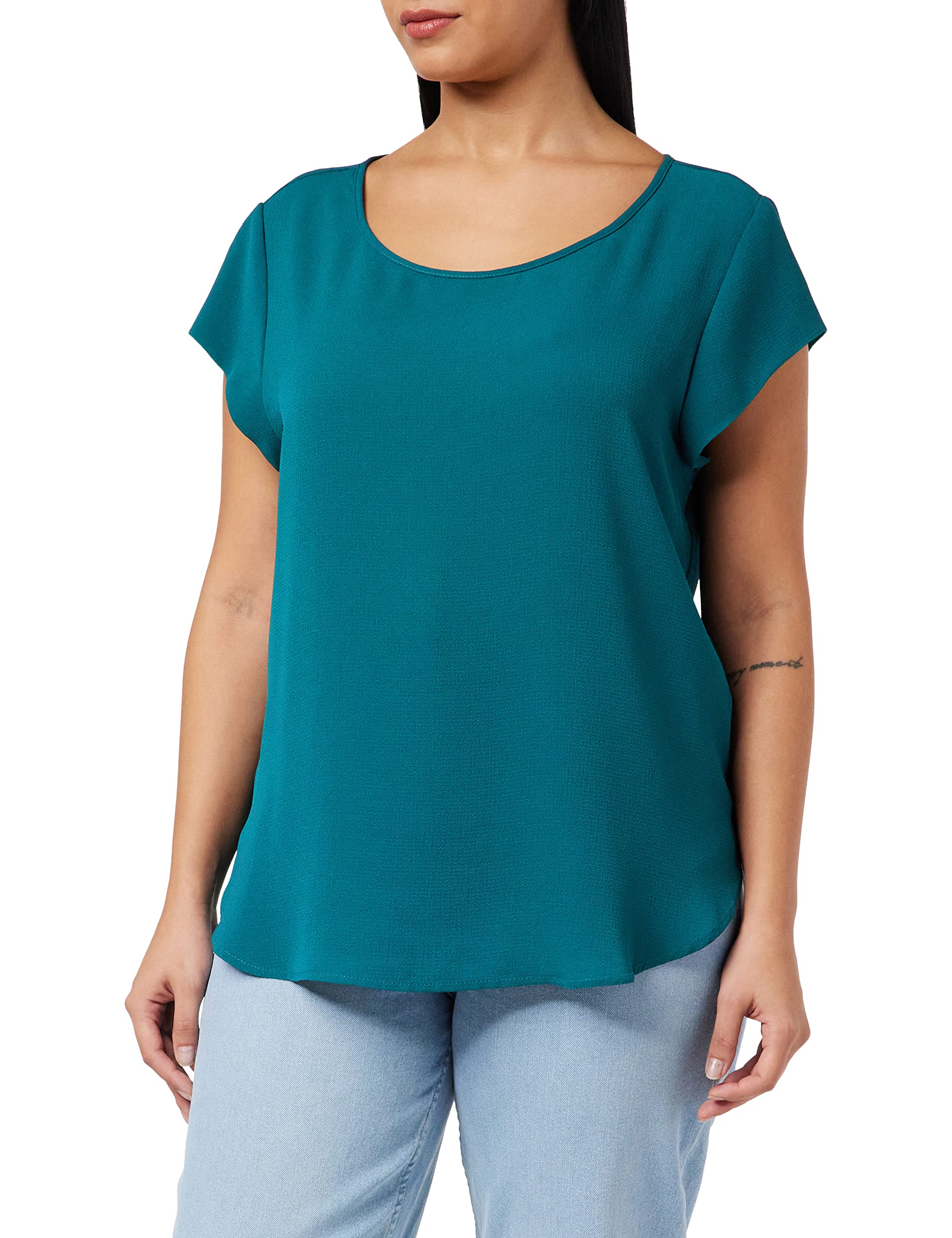 ONLY Onlvic S/S Solid Top Noos Wvn Camiseta para Mujer
