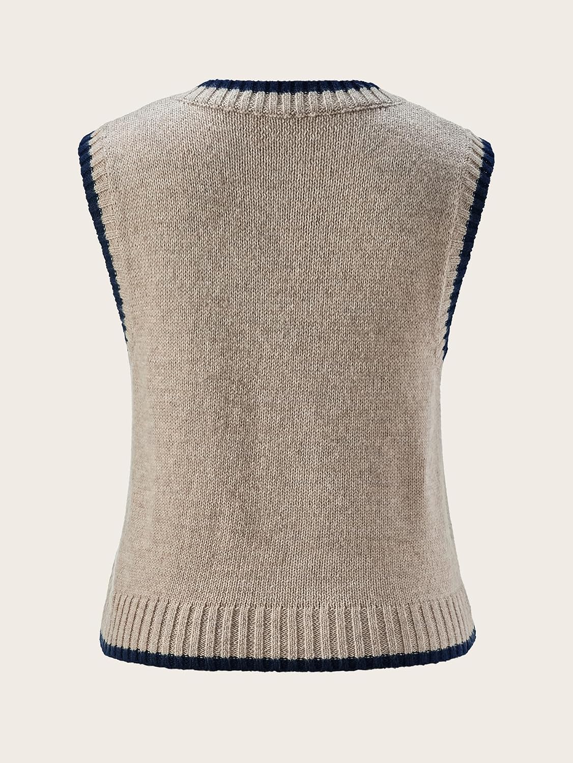 Women's Button Down Sweater Vest Dressy Casual Crew Neck Sleeveless Knit Cardigans