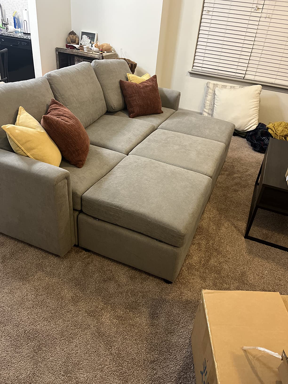 64/mo Finance LINSY HOME Modular Sectional Sofa, Convertible L