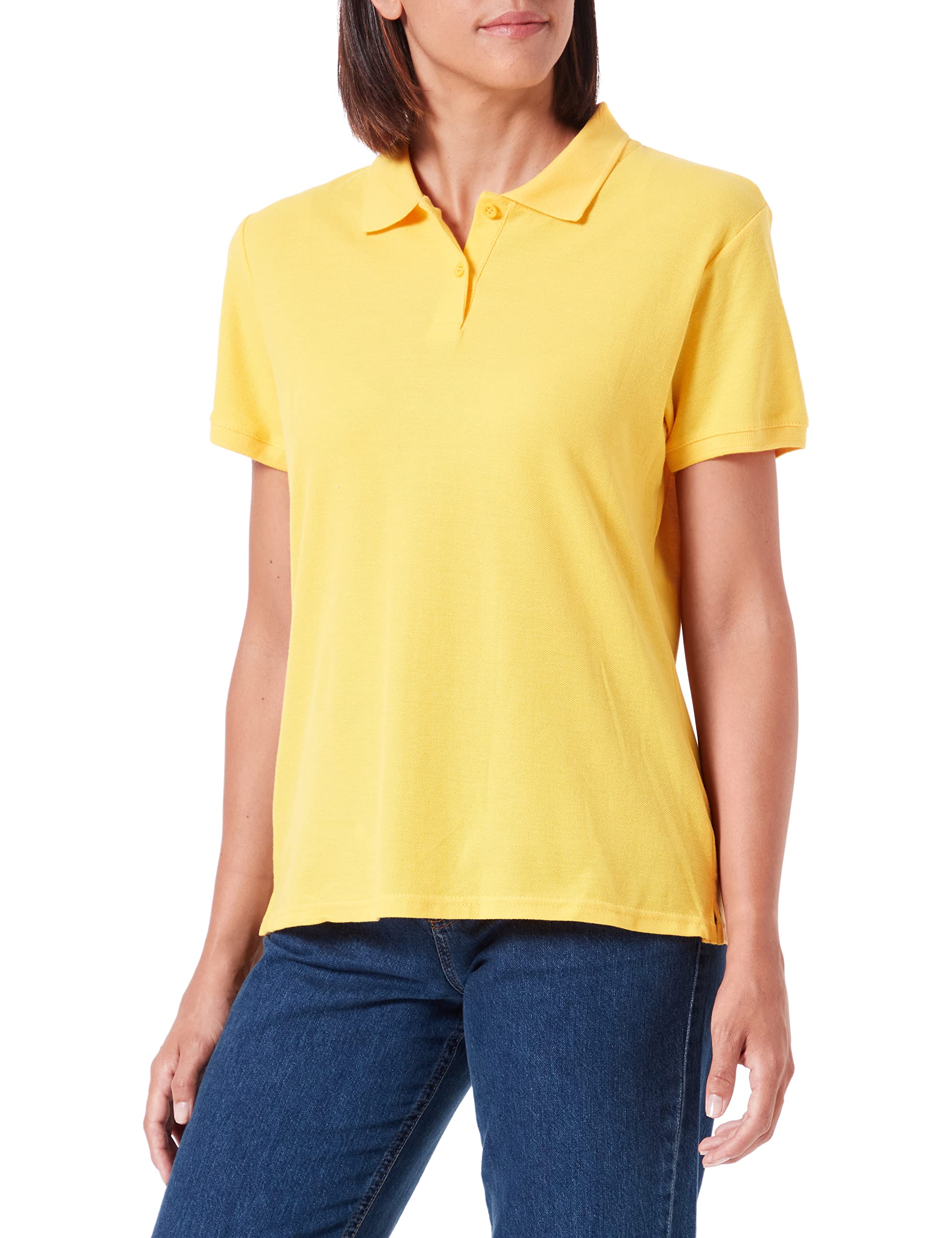 Fruit of the Loom Women's Premium Polo Shirt, Sunflower, 16 (Manufacturer Size:X-Large)