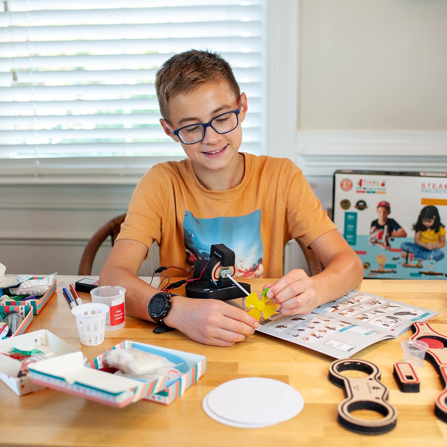ButterflyEdufields 25+ Science Experiments Kit for Kids Ages 5-8-10 | STEM Projects with Electric Motor | STEM Toys | Best Gift for 5-10 Year Old Boys
