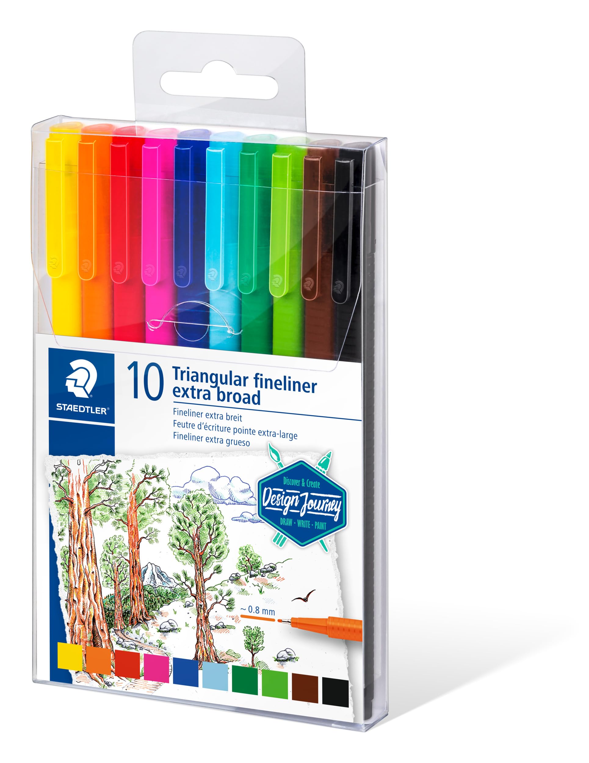 Amazon.com : Staedtler triplus broadliner, Marker Pen for
