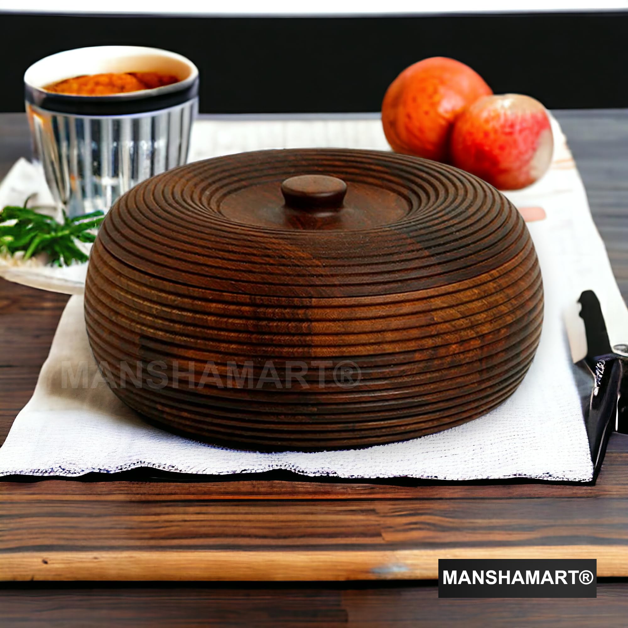 Wooden Chapati Box - Keep Rotis Warm & Fresh -2 Wooden Chapati Box - Keep Rotis Warm & Fresh -2