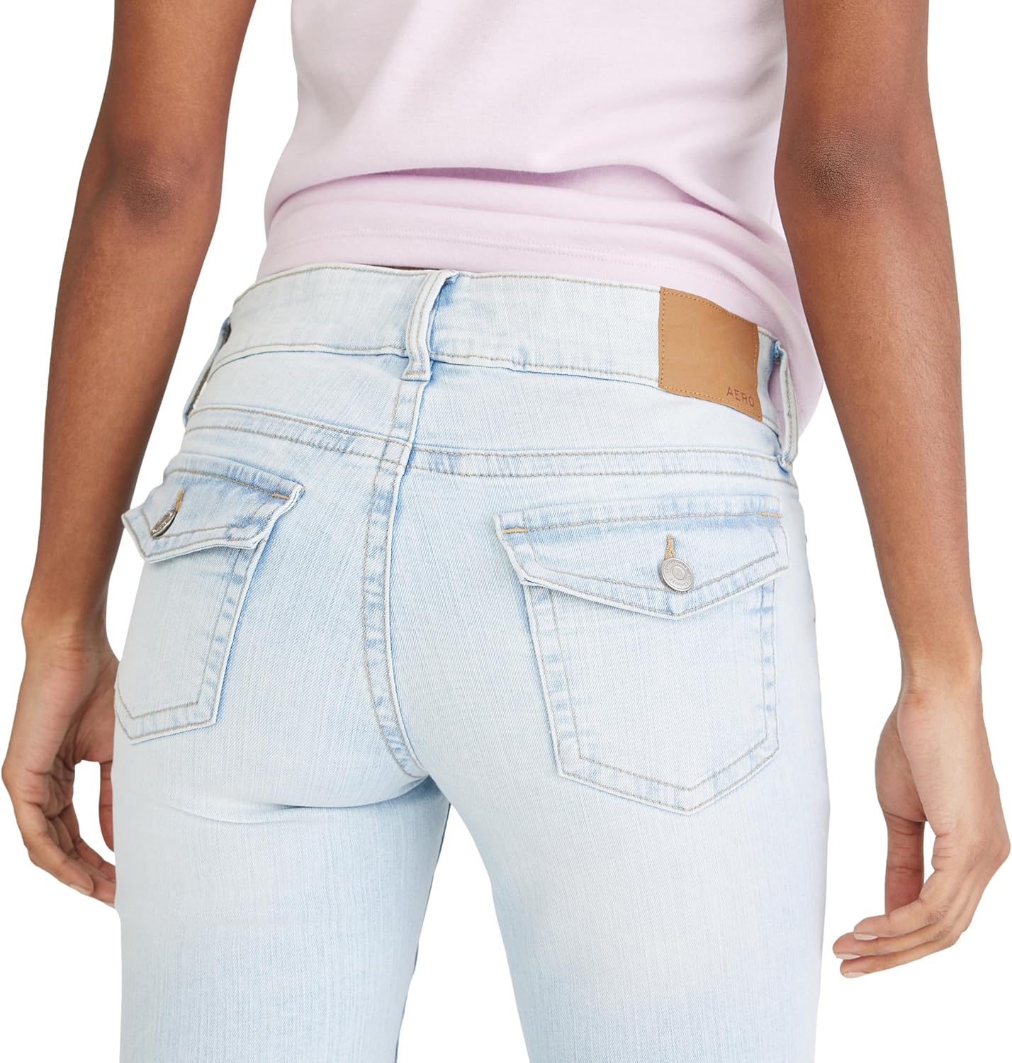 Aeropostale Women's Low Rise Flare Jean - Image 5
