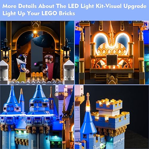 Miniatura 5 de Kit de luz LED compatible con Lego Castle, juego de iluminación creativo de bricolaje, accesorios compatibles con Lego Ideas 43222 para fanáticos