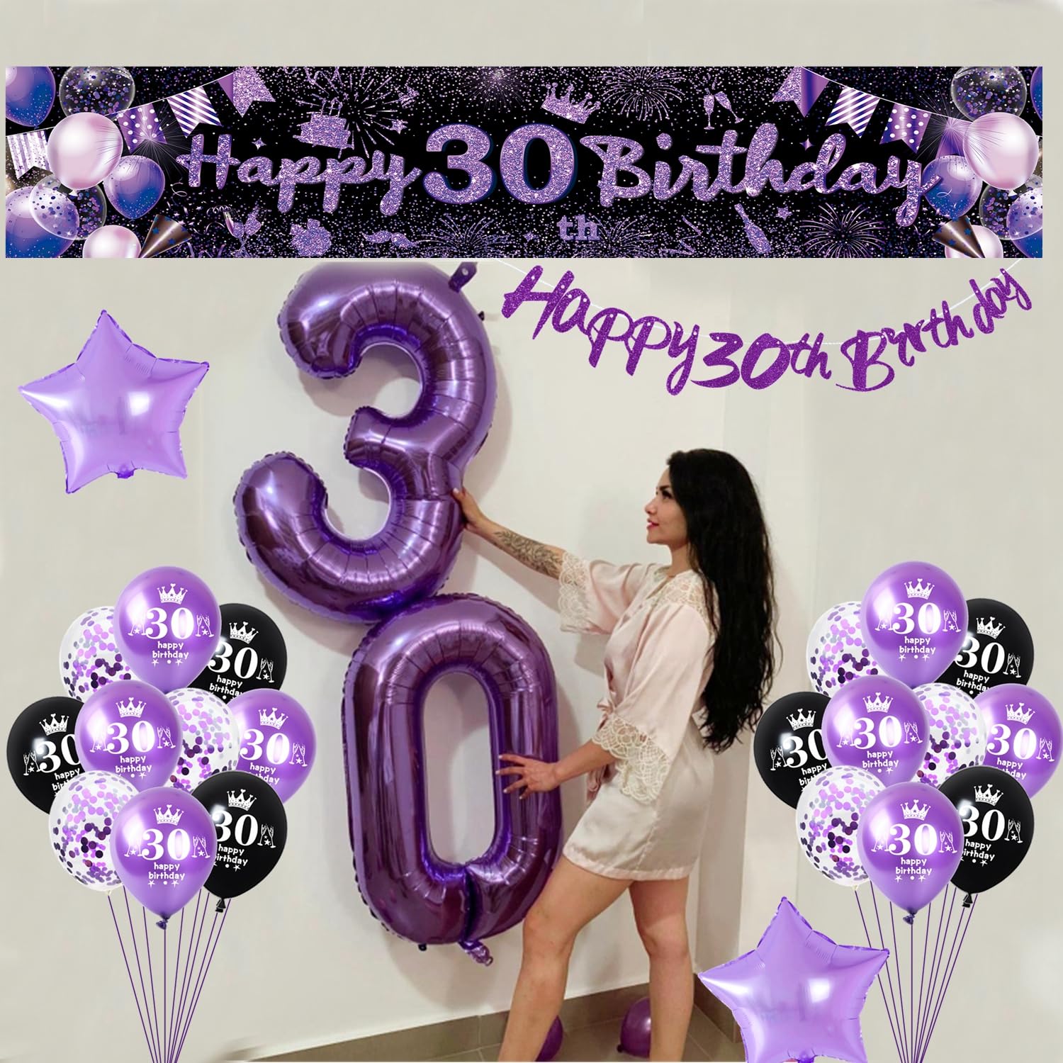 Palloncini 18 Anni Compleanno,Decorazioni 18 anni Compleanno Ragazza