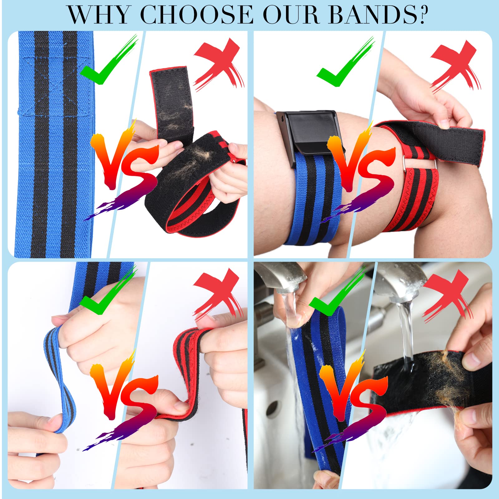 BFR Booty Bands for Women Glutes & Hip Building with Exercise Guide, Blood Flow Occlusion