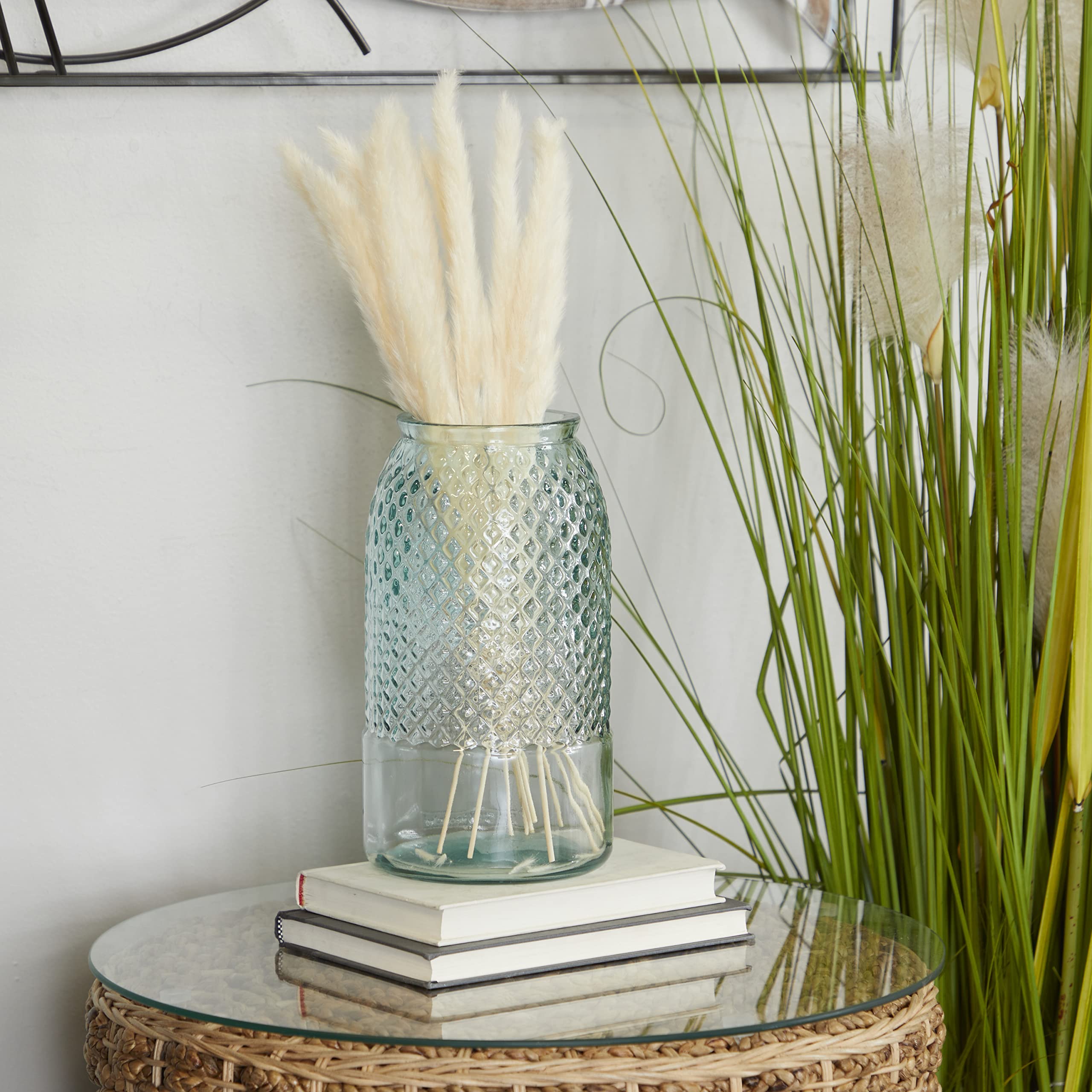 Deco 79 Recycled Glass Decorative Vase Spanish Decorative Container, Decorative Keepsake Box 6