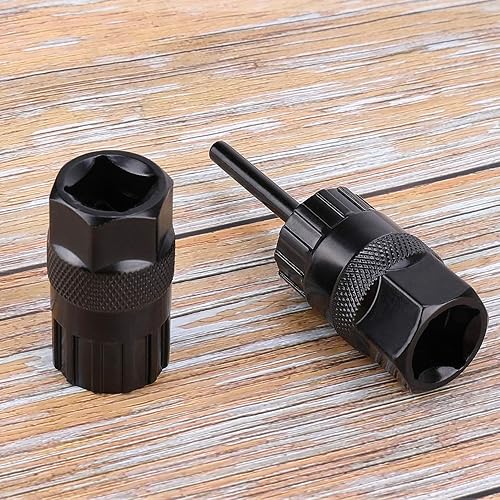 Miniatura 8 de Juego de herramientas de bloqueo de casete, herramienta de extracción de casete 2pcs herramienta de mantenimiento Freewheel