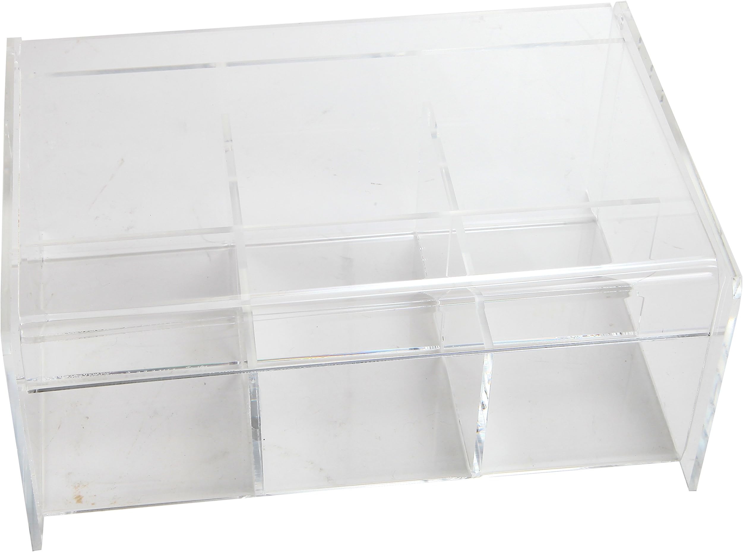 Acrylic 6 Compact Tea Bag Box by DecoPlast
