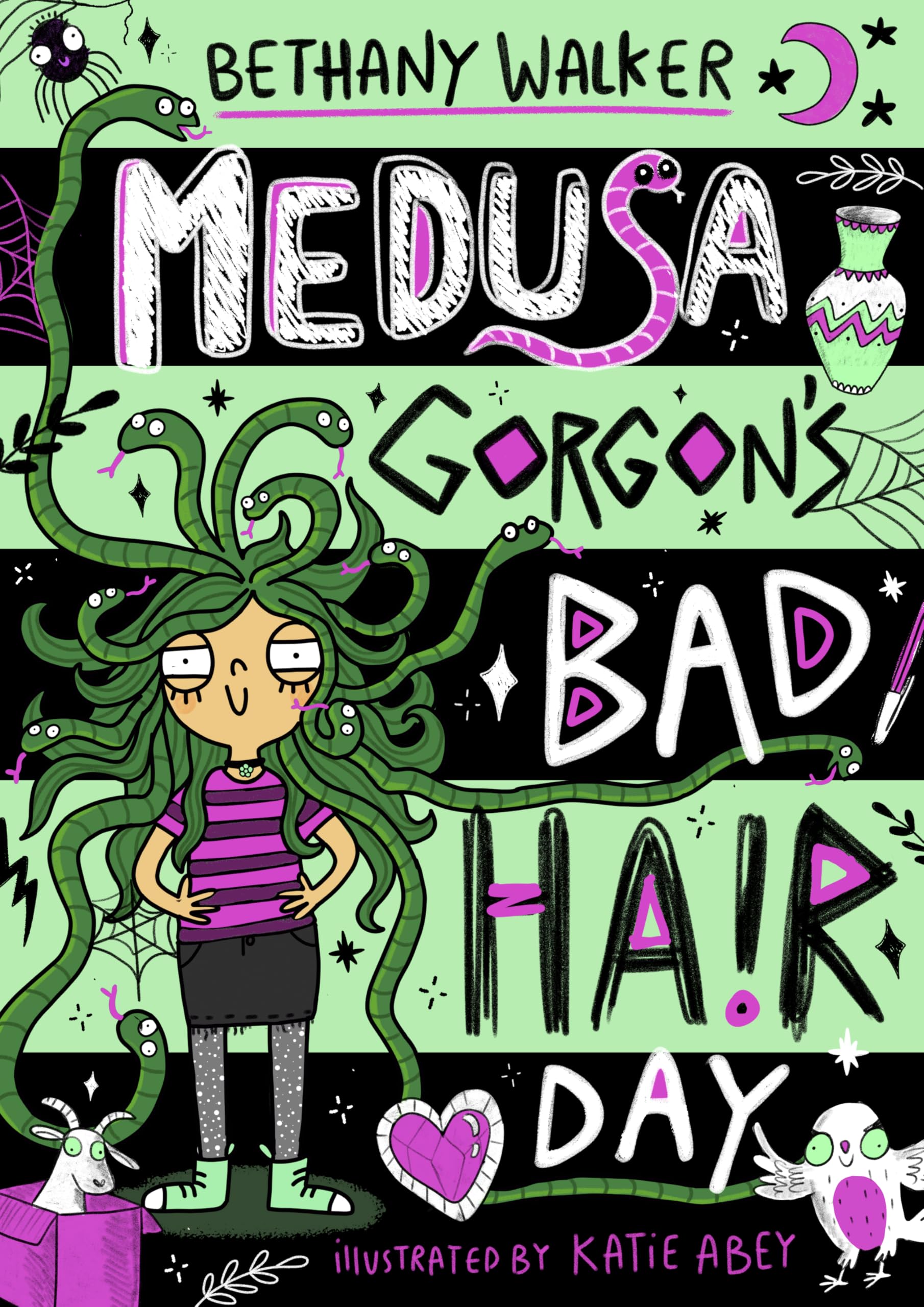 Medusa Gorgon's Bad Hair Day: dive into Medusa's diary in this laugh-out-loud, highly illustrated Greek myth inspired book from Bethany Walker