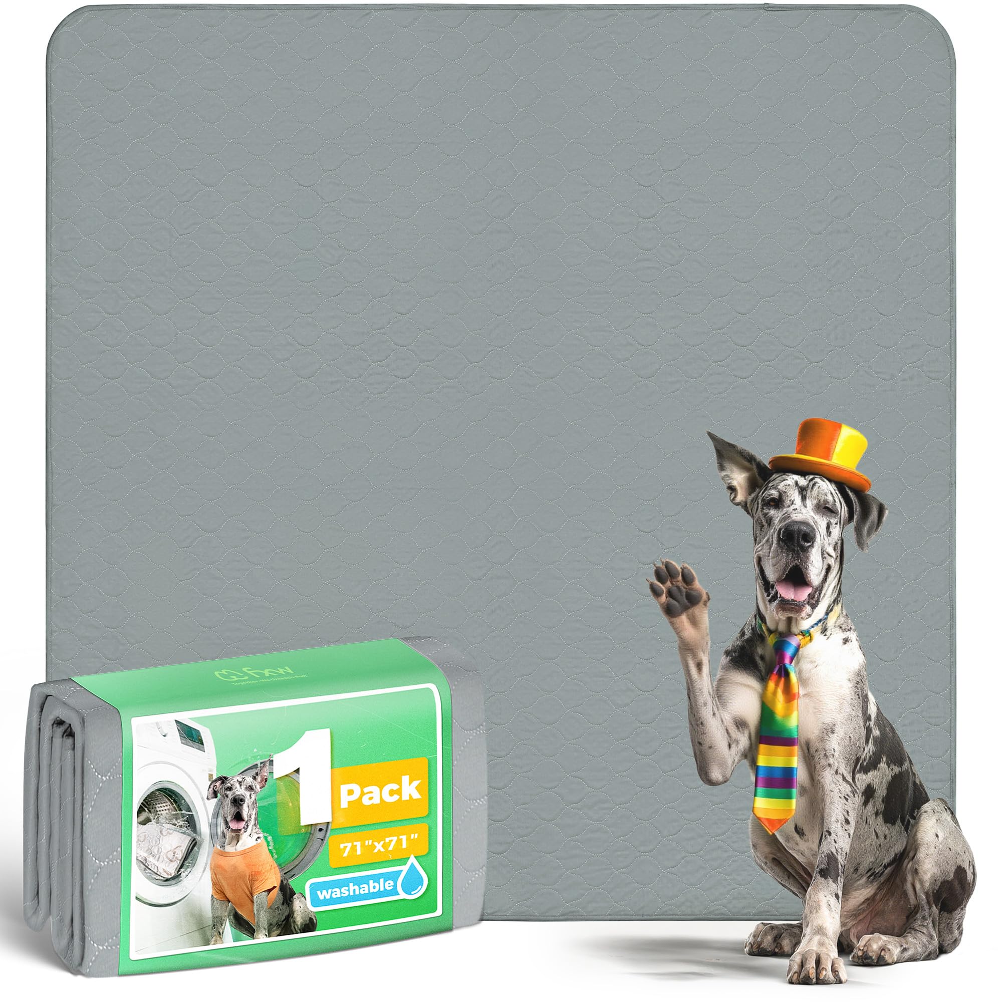 FXW Washable Pee Pads for Dogs, Puppy Pads with Super Absorbent, Specifically Designed for FXW Rollick/Homeplus 32inch 8 Panels Dog Playpen, 71"