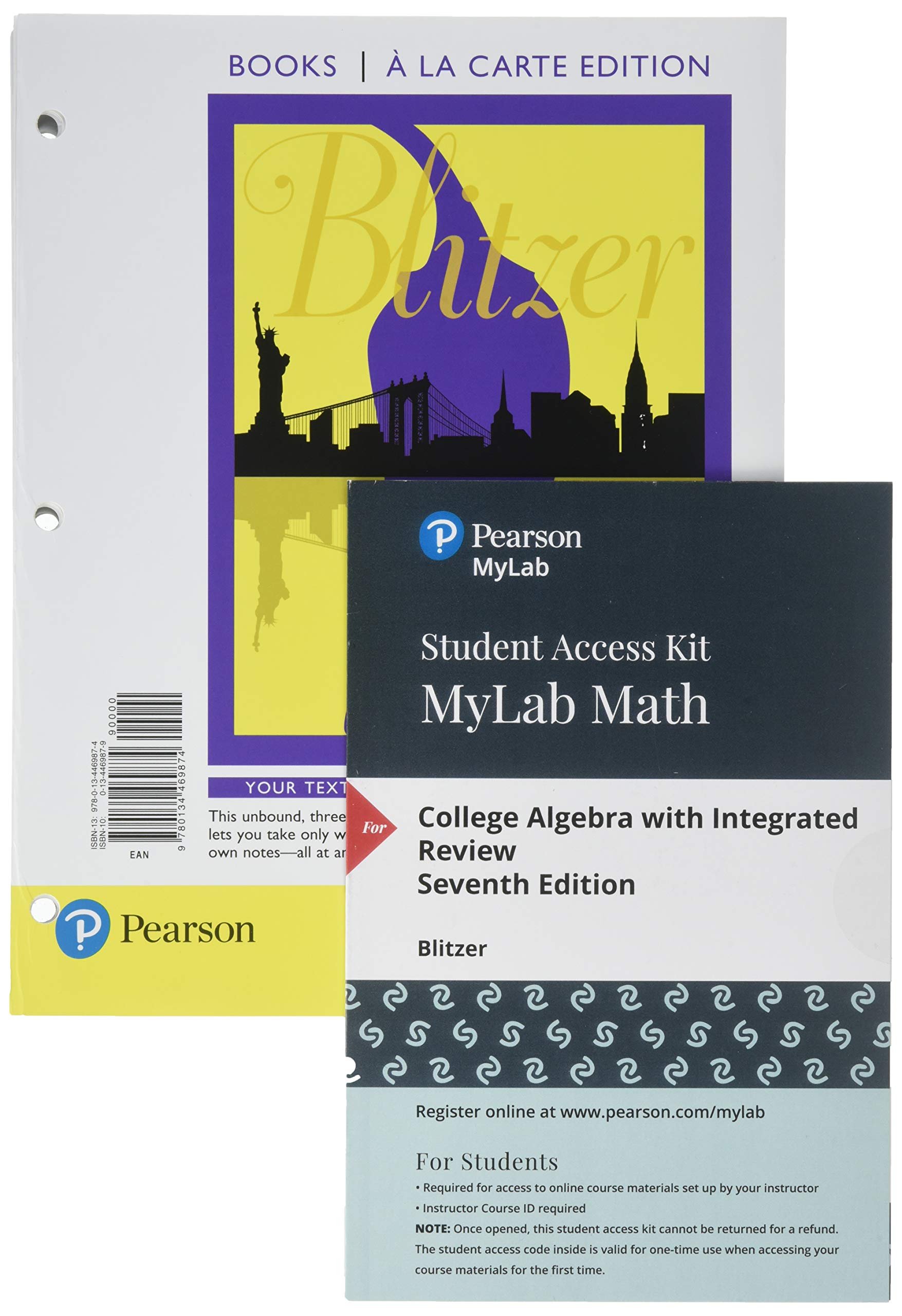 College Algebra with Integrated Review, Books a la Carte Edition, plus MyLab Math with Pearson eText -- 24-Month Access Card Package