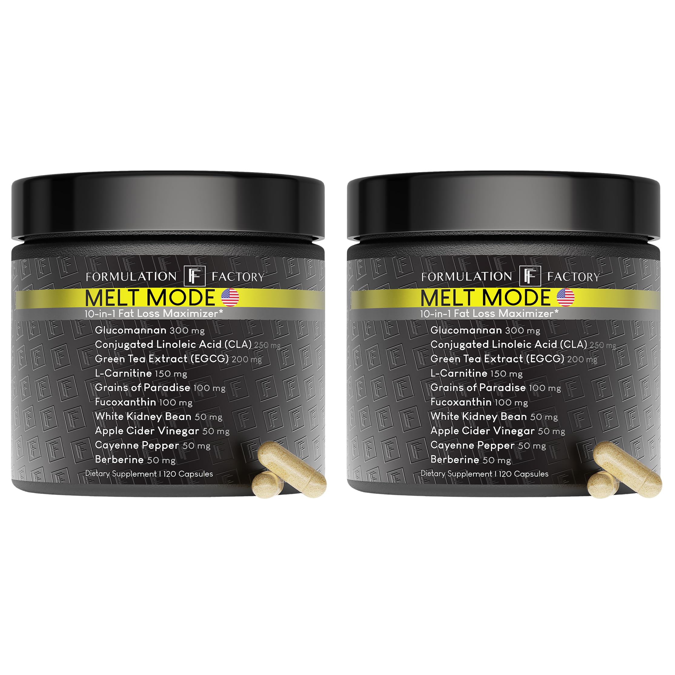 Sponsored Ad - Formulation Factory Melt Mode 10-in-1 Weight Support, Metabolism Booster & Appetite Control with Green Tea, L-Carnitine, CLA, Glucomannan & More (4 Month Supply, 240 Capsules)