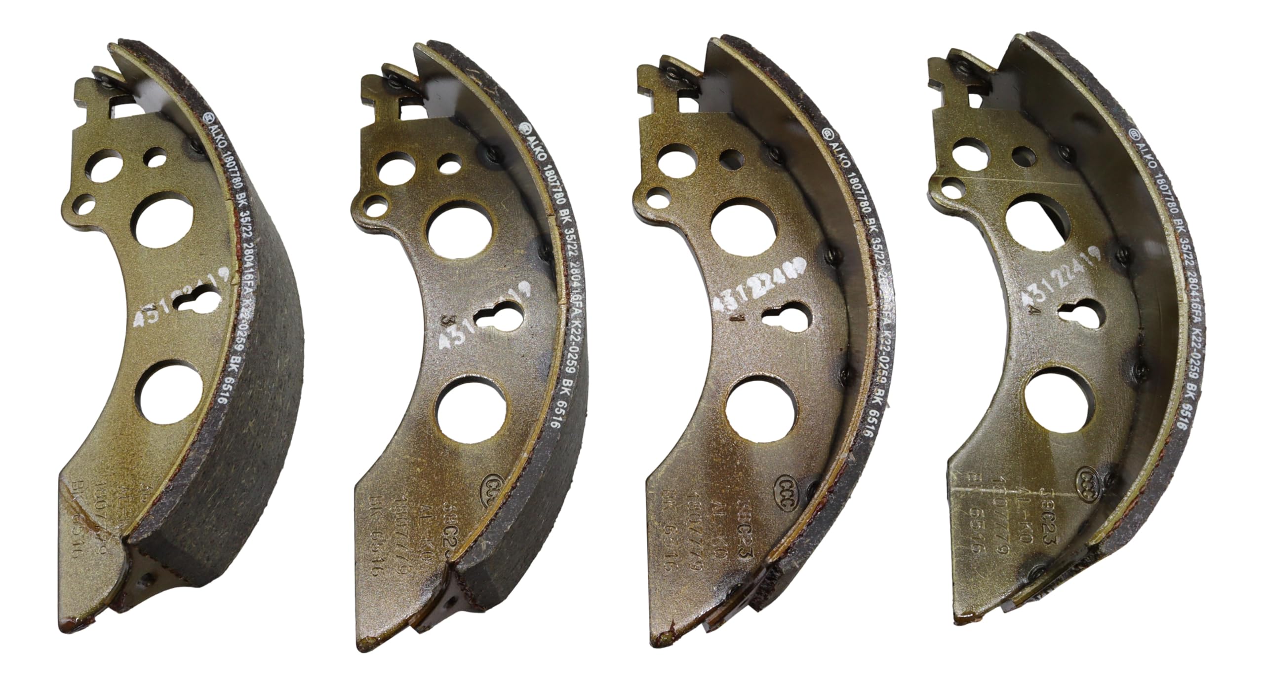 NN ALKO, set ganasce per freno, originale, 1213889/2051, tipo 2050, freno 200 x 50