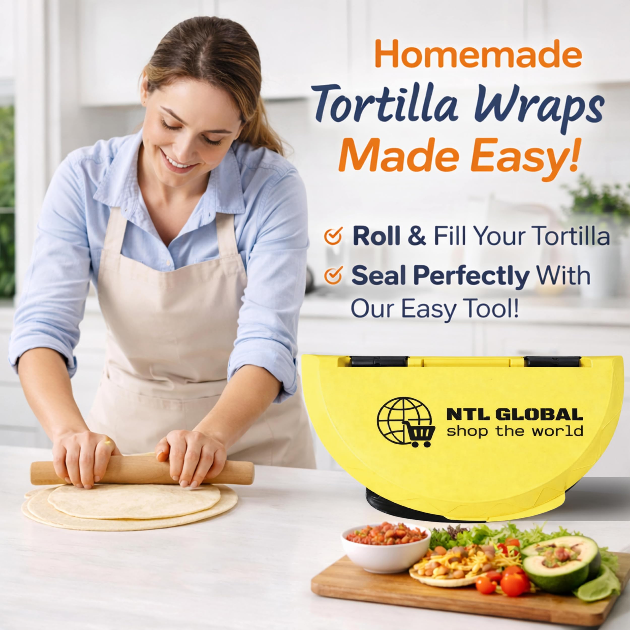 3-in-1 Tortilla Press - Quesadilla Maker & Taco Crimper -4 3-in-1 Tortilla Press - Quesadilla Maker & Taco Crimper -4