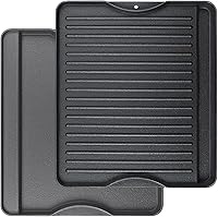 Vista 1 de Utheer Parrilla reversible para todas las estufas Camp Chef de 14 y 16 pulgadas, plancha de hierro fundido, para estufa Camp Chef Explorer de 2