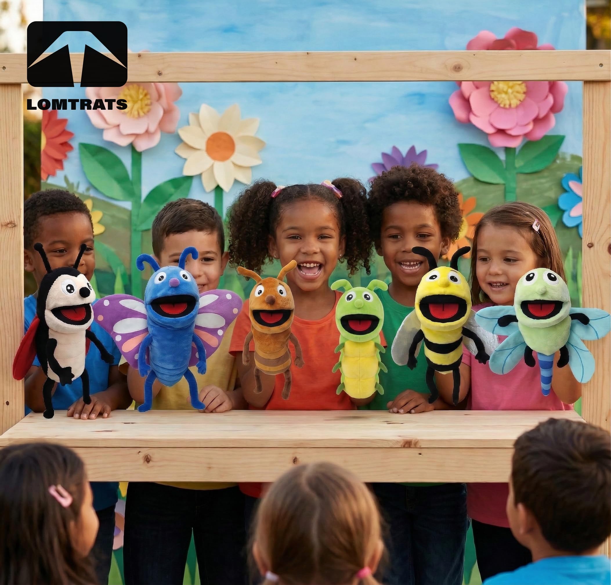 Marionetas de Mano de Insectos para niños,Incluye Abejas, Mariposas, libélulas, etc. con Bocas Abiertas móviles, Contar Cuentos,Regalos de cumpleaños — view 6