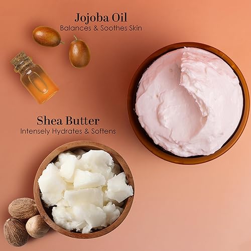 Miniatura 4 de Unscented Body Butter for Dry Skin with Raw Shea Butter and Jojoba Oil Deep Moisturizer Safe for Sensitive Skin, Non Greasy, Fragrance Free 8