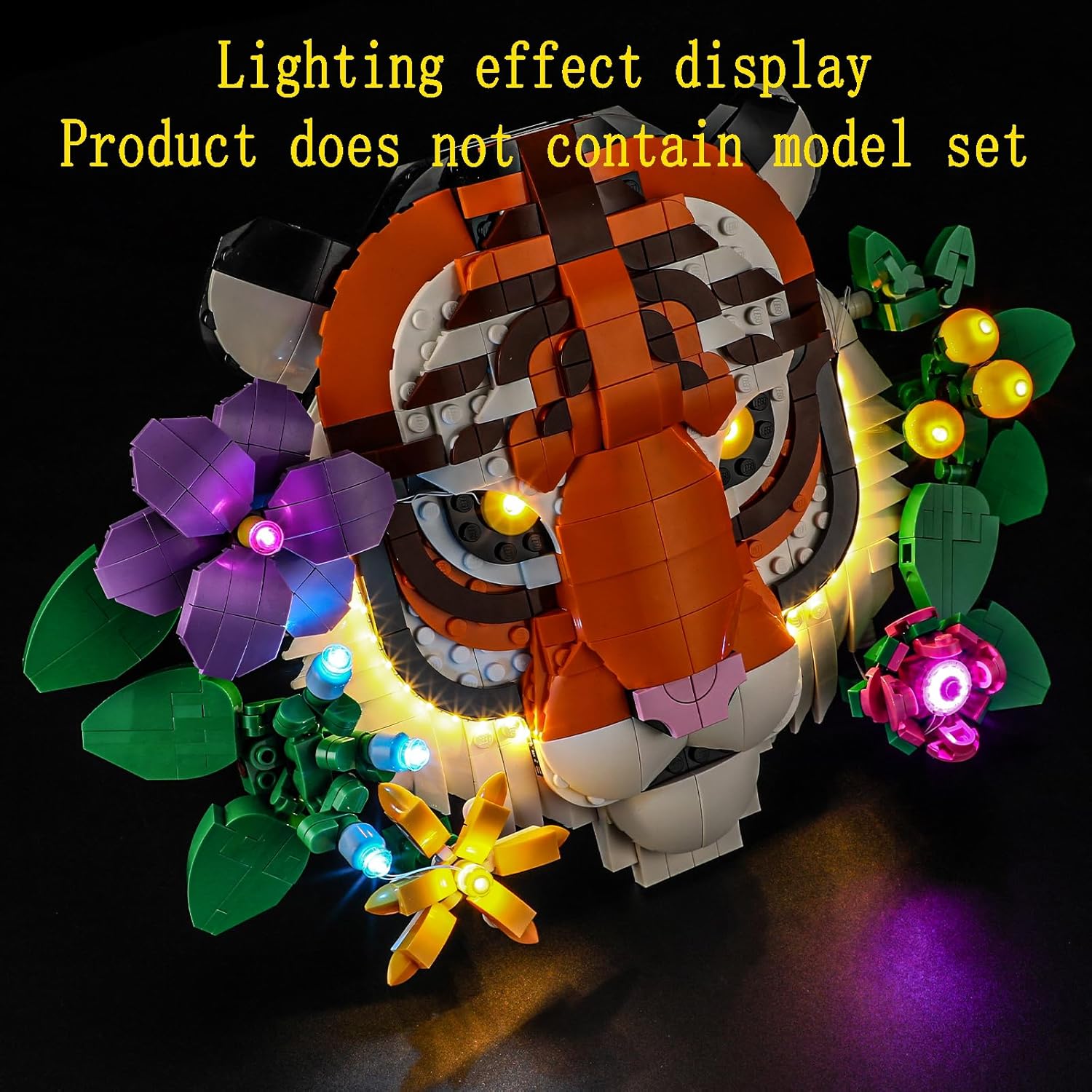 GEAMENT LED Light Kit Compatible with Lego The Fauna Collection - Tiger Building Blocks Model - Lighting Set for Art 31217 (Model Set Not Included)